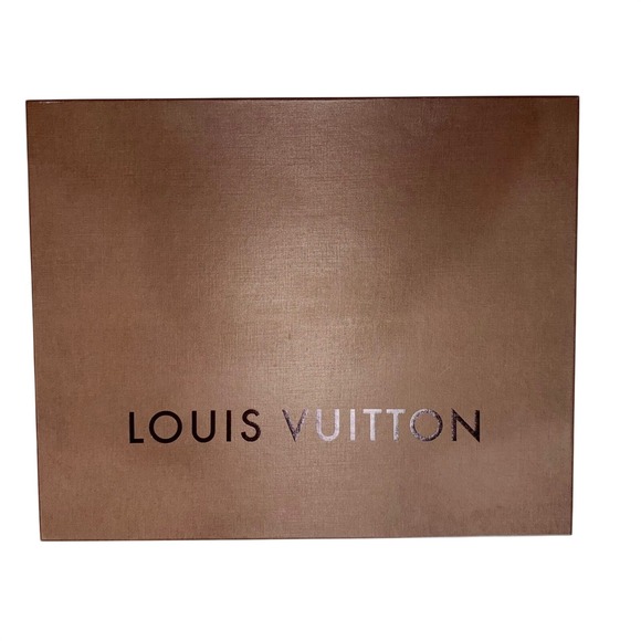 Louis Vuitton Other - Louis Vuitton Brown empty Vintage Gift Box with Tissue Paper Luxury Packaging